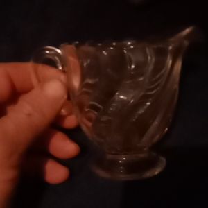 Crystal creamer glass